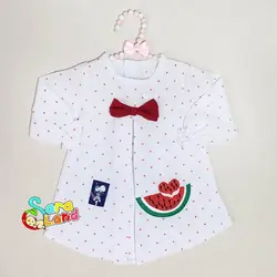 شومیز یلدایی نوزاد دخترانه طرح هندوانه - پوشاک و سیسمونی سارالند