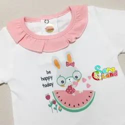 ست بلوز و شلوار یلدایی نوزاد طرح خرگوش و هندوانه - پوشاک و سیسمونی سارالند