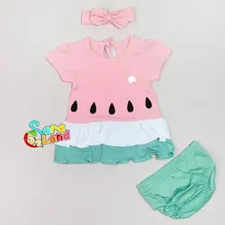 ست شومیز و شورت یلدایی نوزاد طرح هندوانه - پوشاک و سیسمونی سارالند