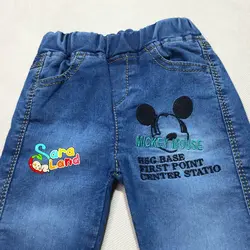 شلوار لی نوزاد کشی طرح میکی ماوس
