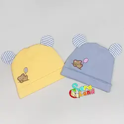 کلاه کشی نوزاد گوش دار طرح خرس و بادکنک