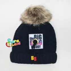 کلاه بافت نوزاد داخل خز طرح بیگ بنگ تئوری