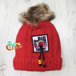 کلاه بافت نوزاد داخل خز طرح بیگ بنگ تئوری