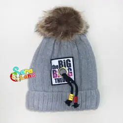 کلاه بافت نوزاد داخل خز طرح بیگ بنگ تئوری