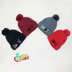 کلاه بافت نوزاد داخل خز مدل موش