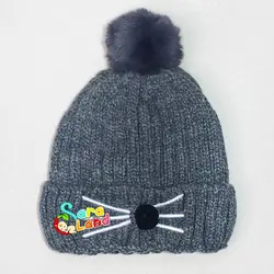 کلاه بافت نوزاد داخل خز مدل موش