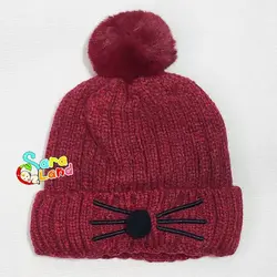 کلاه بافت نوزاد داخل خز مدل موش