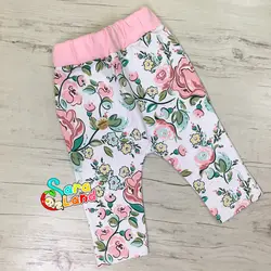 شلوار نوزاد دخترانه طرح گل رز نی نی سان