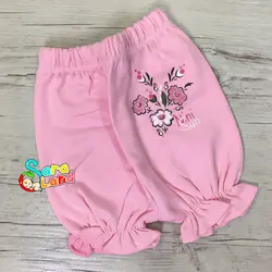 شلوارک نوزاد دخترانه طرح گل رز نی نی سان