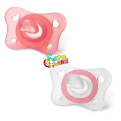 پستانک ارتودنسی چیکو مدل مینی سافت تمام سیلیکونی  6-2 ماه صورتی