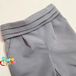 ست جلیقه بادی شلوار مجلسی پسرانه طوسی