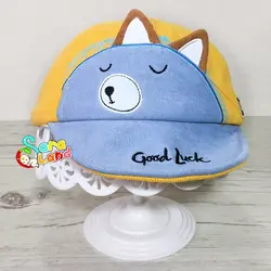 کلاه آفتابی نوزاد طرح سگ رنگی