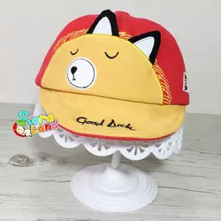 کلاه آفتابی نوزاد طرح سگ رنگی