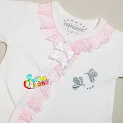 سرهمی نوزاد دخترانه طرح پروانه