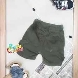 شلوارک کتان نوزاد طرح شکلک رنگی