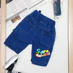 شلوارک جین نوزاد مدل مهره ای