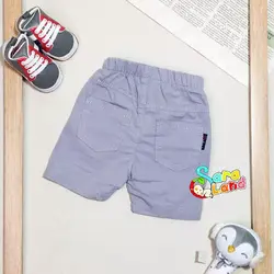 شلوارک کتان نوزاد طوسی