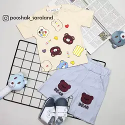 ست بلوز و شلوارک طرح خرس