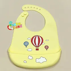 پیشبند سیلیکونی نوزاد طرح بالون ها