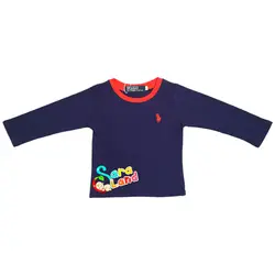 بلوز آستین بلند پسرانه طرح پولو