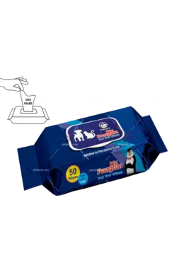 دستمال مرطوب حیوانات خانگی مستر پنگوئن ۵۰ عددی سایز ۱۵*۲۰ | Mr.Panguin Wet Wipes