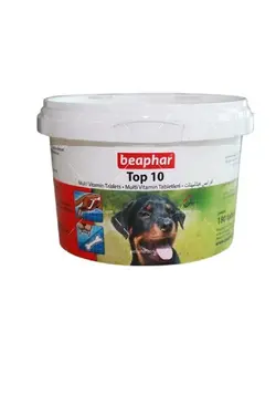 قرص مولتی ویتامین سگ مدل تاپ ۱۰ بیفار ۱۸۰ عددی | Beaphar top 10 multivitamin tablets for Dog