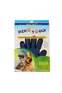 دستکش پرزگیر و ماساژ سگ و گربه پینو تاچ | Pino Touch Deshedding Glove