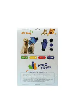 دستکش پرزگیر و ماساژ سگ و گربه پینو تاچ | Pino Touch Deshedding Glove