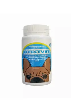 قرص گلوکزآمین و مولتی ویتامین سگ افکت وت ۱۰۰ عددی | Effectvet Dog Glucosamine, Vitamin and Mineral complex