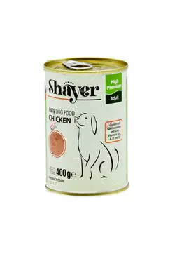 کنسرو سگ شایر با طعم مرغ ۴۰۰ گرمی | Shayer Dog Canned food Chicken Pate