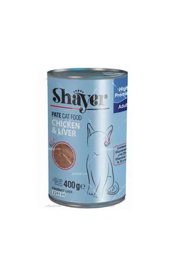 کنسرو مرغ و جگر گربه شایر ۴۰۰ گرمی | Shayer Chicken & Liver Cat Food