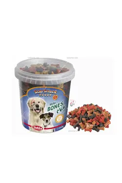 تشویقی سطلی سگ نوبی مدل مینی بونز ۵۰۰ گرمی | Nobby StarSnack Mini Bones Mix
