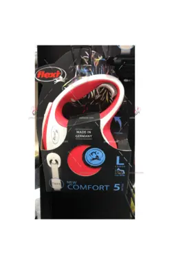 بند قلاده ۵ متری نواری سایز لارج برند فلکسی |  Flexi Retractable Dog Leash New Comfort 5