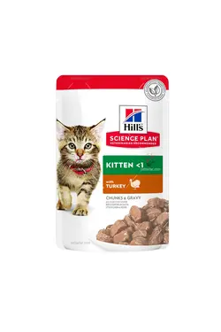 پوچ (سوپ) بچه گربه هیلز طعم بوقلمون | Hill’s Science Diet Kitten with Turkey