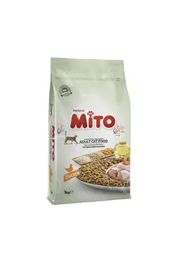 غذای خشک گربه بالغ میتو طعم مرغ ۱ کیلویی | Mito Adult Cat with Chicken Dry Food