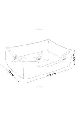 جای خواب یو مدل VIP سایز ۳ نیناپت | Ninapet U bed VIP size 3