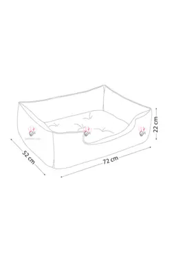 جای خواب یو مدل VIP سایز ۱ نیناپت | Ninapet U bed VIP size 1