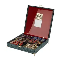 گز لقمه و سوهان عسلی ترکیبی جعبه ترمه