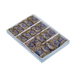 گز لقمه مخلوط پسته و بادام 28 درصد