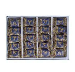 گز لقمه مخلوط پسته و بادام 28 درصد