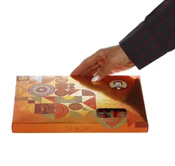 گز لقمه پسته 38 درصد زعفرانی