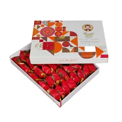 گز لقمه پسته 38 درصد زعفرانی