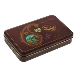 سوهان عسلی تخت جعبه فلزی