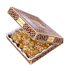 سوهان عسلی تخت جعبه مقوایی