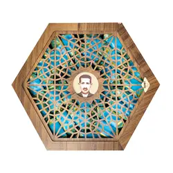 گز لقمه پسته 28 درصد جعبه چوبی شش ضلعی