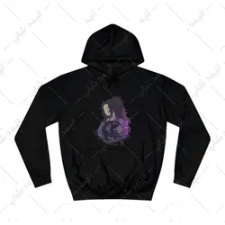 هودی مشکی طرح انیمه Demon Slayer کد 1