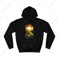 هودی مشکی طرح انیمه Demon Slayer کد 8