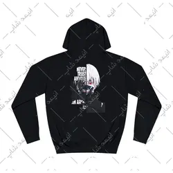هودی مشکی طرح انیمه tokyo ghoul