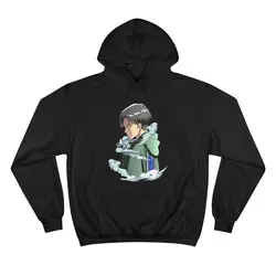 هودی مشکی طرح انیمه attack on titan