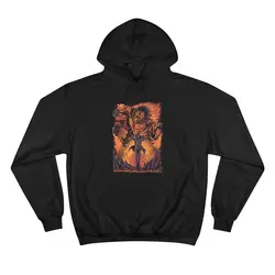 هودی مشکی طرح انیمه attack on titan